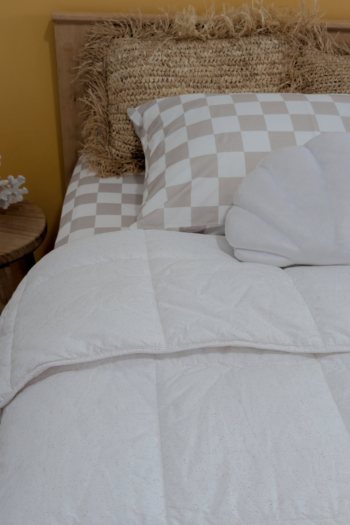 Checked Bedding| | Organic Cotton Checker Fitted Sheet | The Cuddle Collective