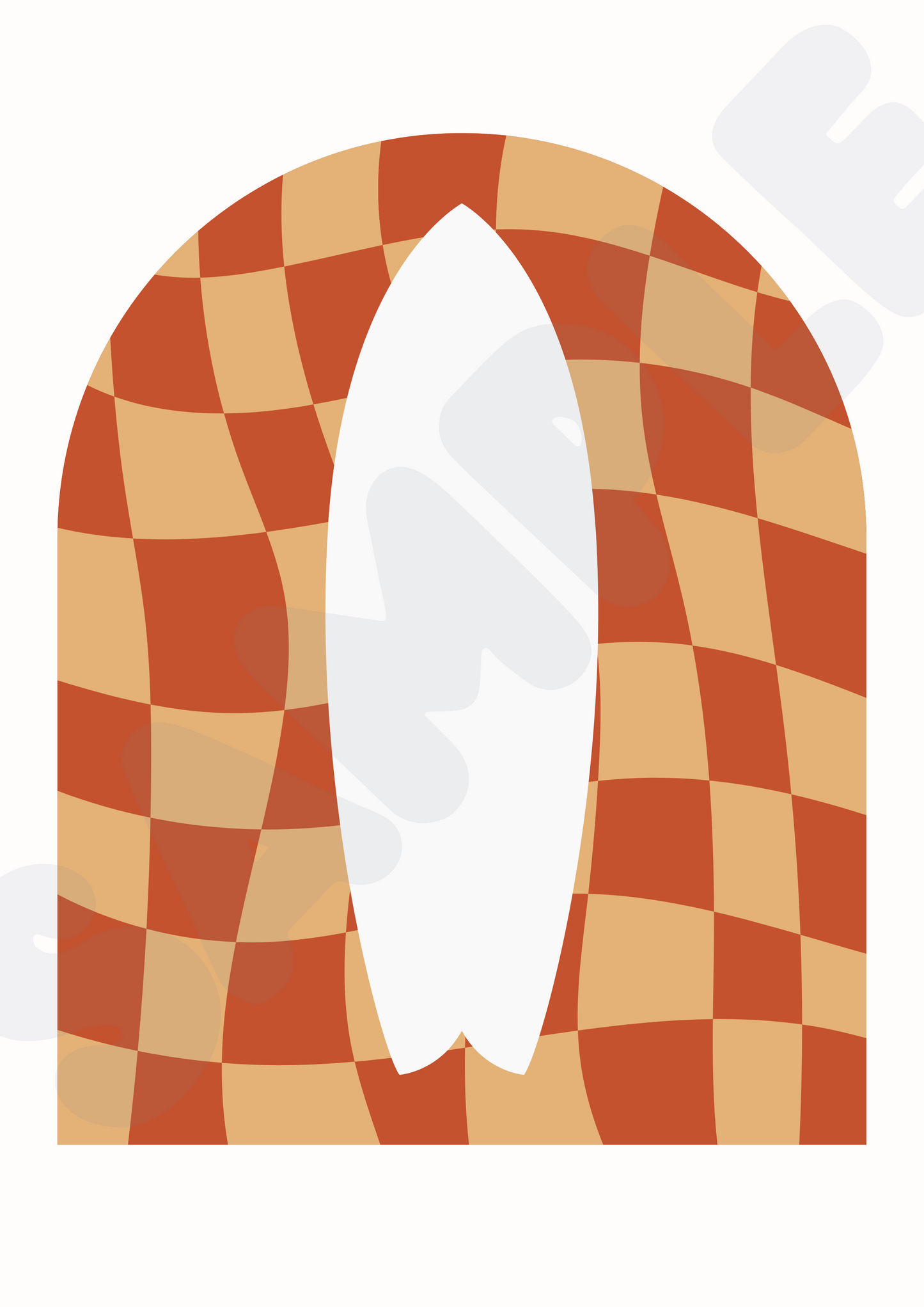 Surf Wall Print | Toffee | Kids Wall Art | Neutral Kids Room