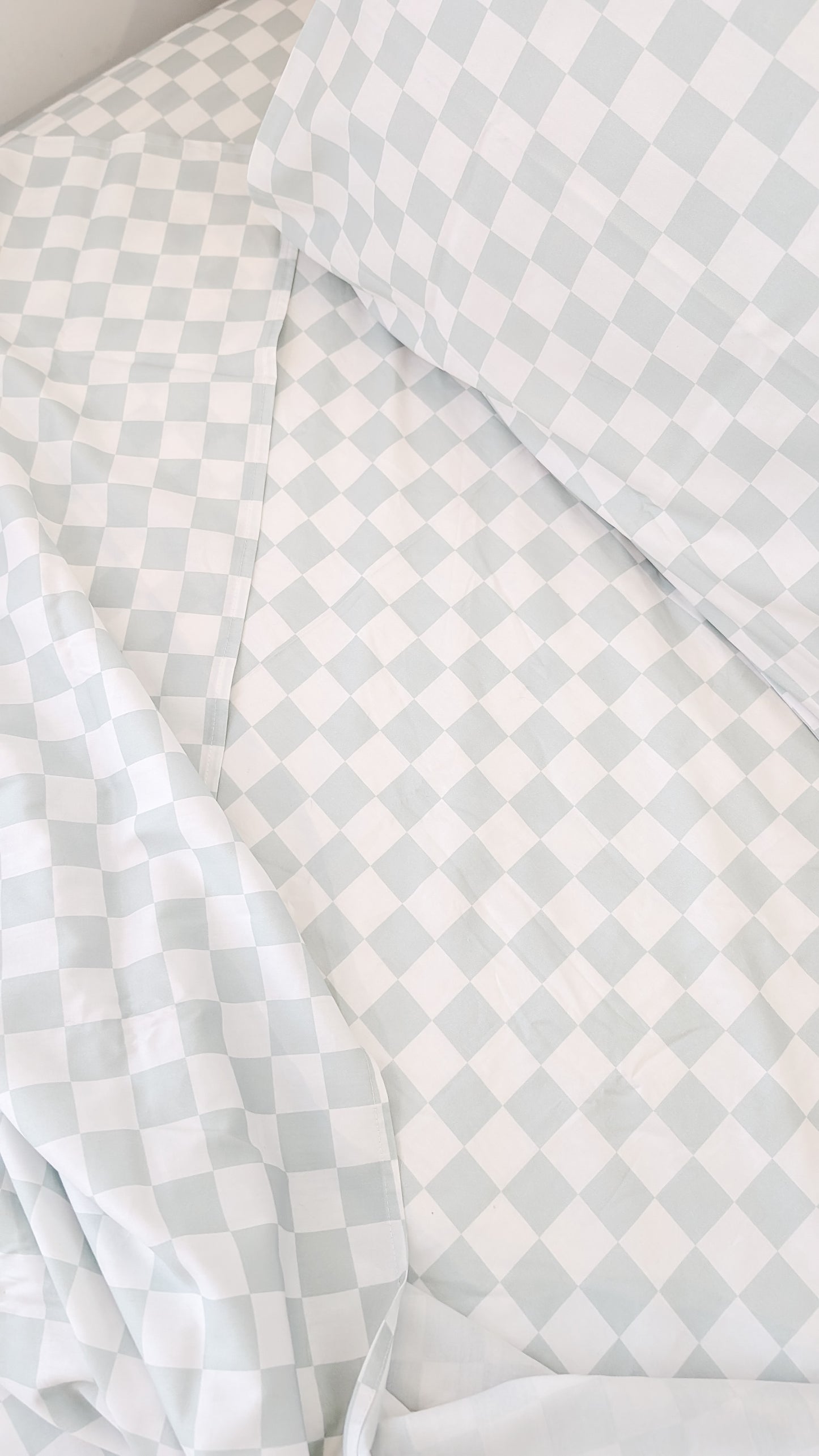 Ocean Checker - PILLOWCASE | Organic Cotton