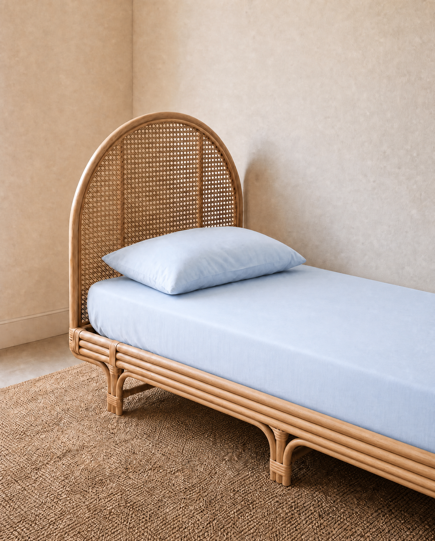 Blue fitted sheet for kids by the cuddle collective