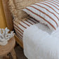 Brown Stripe Bedding| | Organic Cotton Stripe  Fitted Sheet | The Cuddle Collective