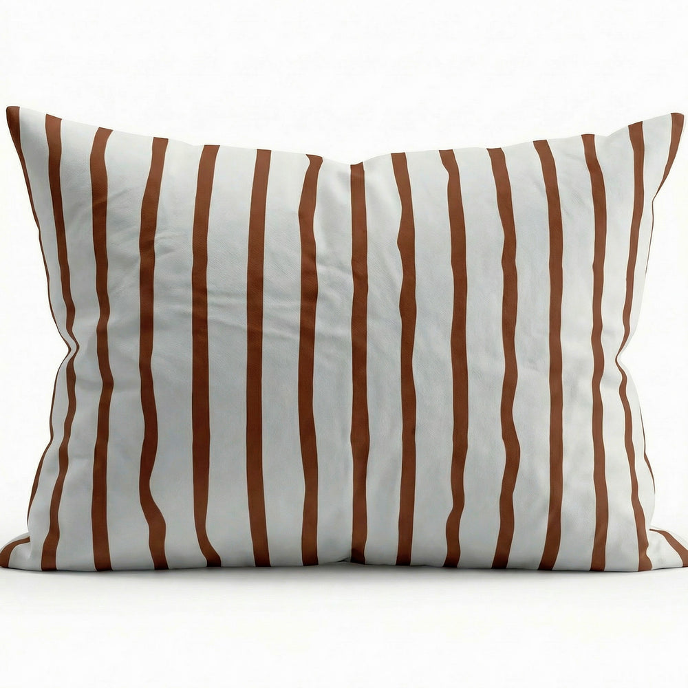 Brown Stripe Pillowcase | Organic Cotton Pillowcase | The Cuddle Collective