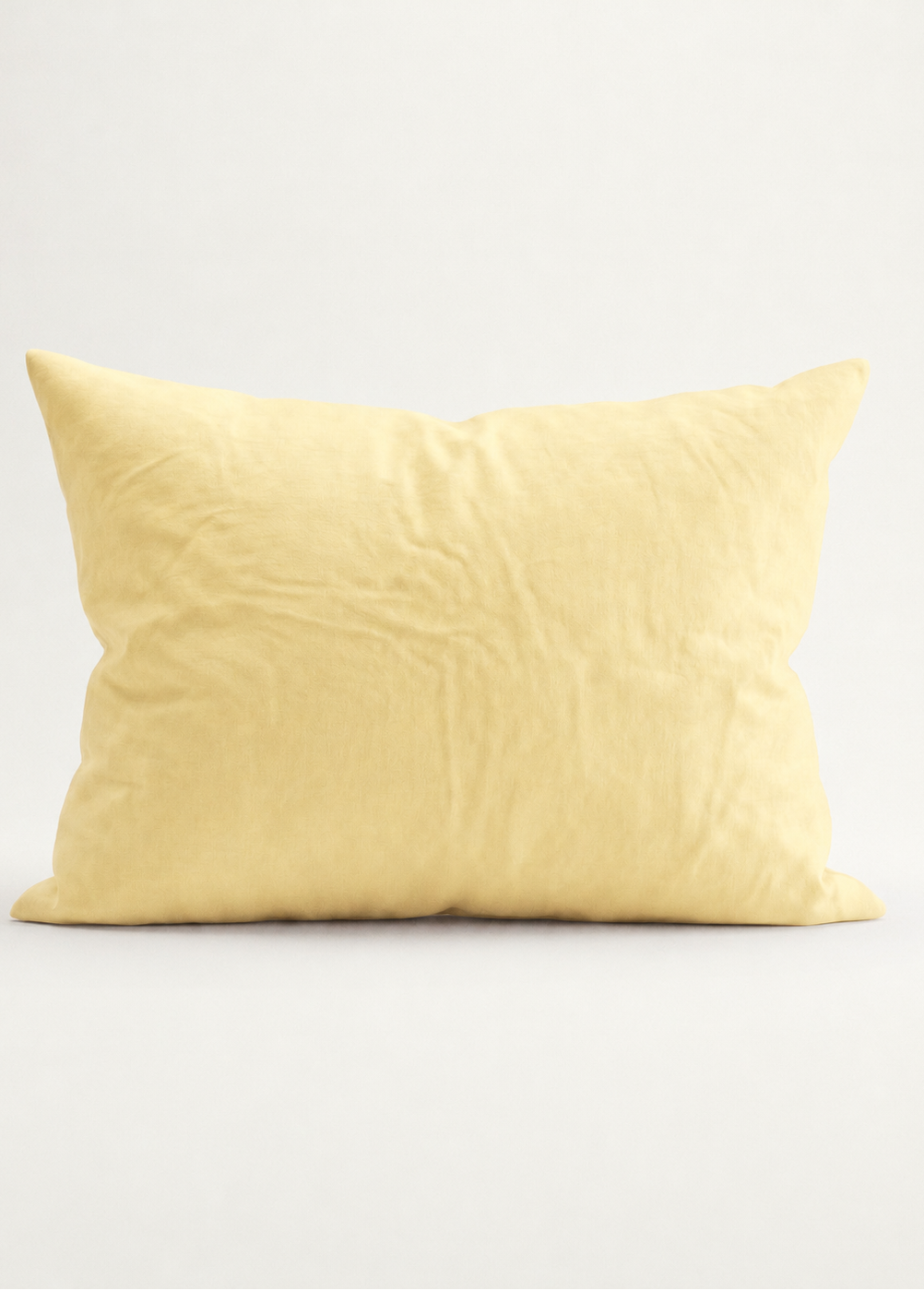 Butter yellow Organic Cotton Pillowcase by The Cuddle Collective