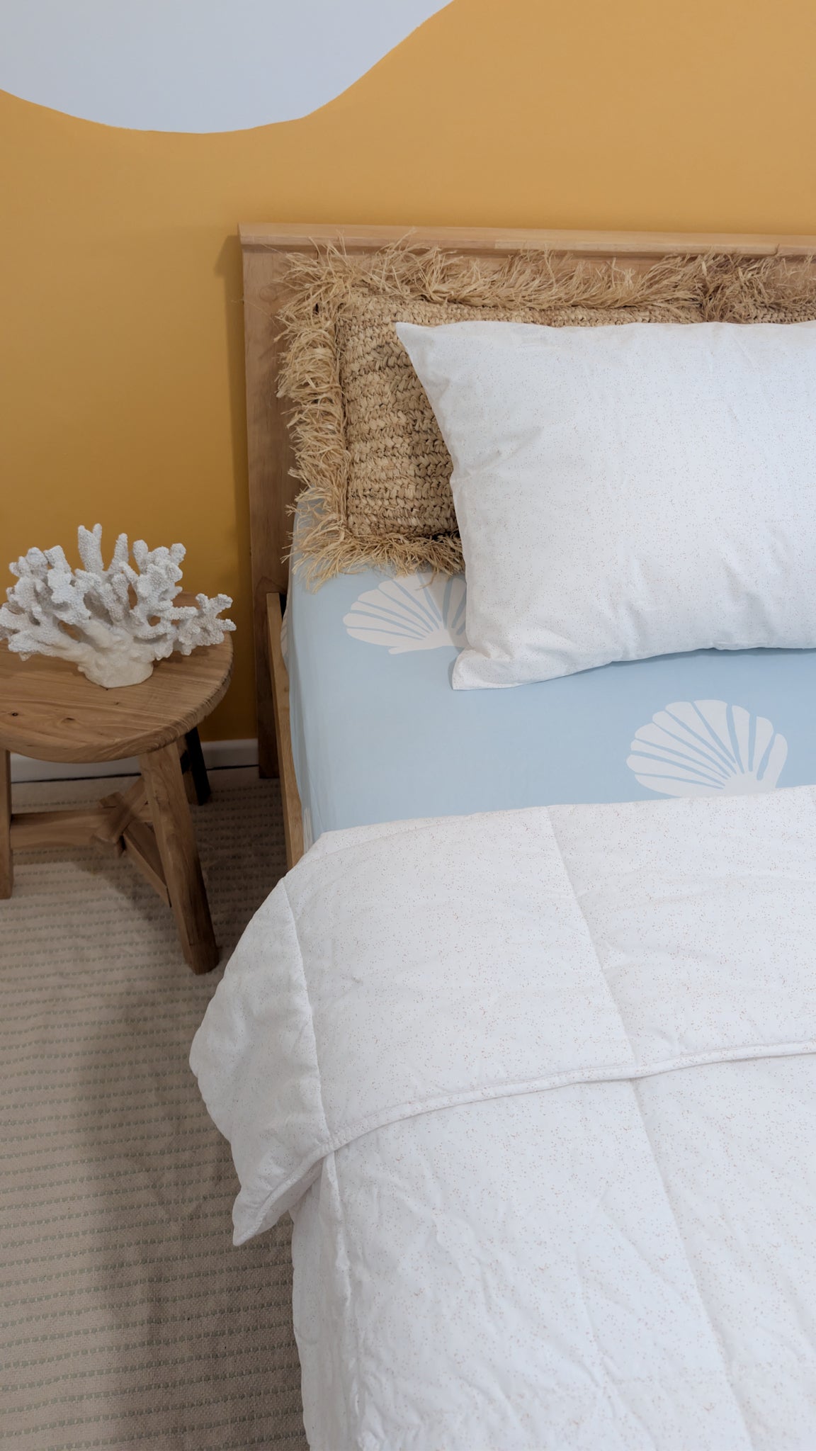 Shell Sheet Set | | Organic Cotton Fitted Sheet | The Cuddle Collective