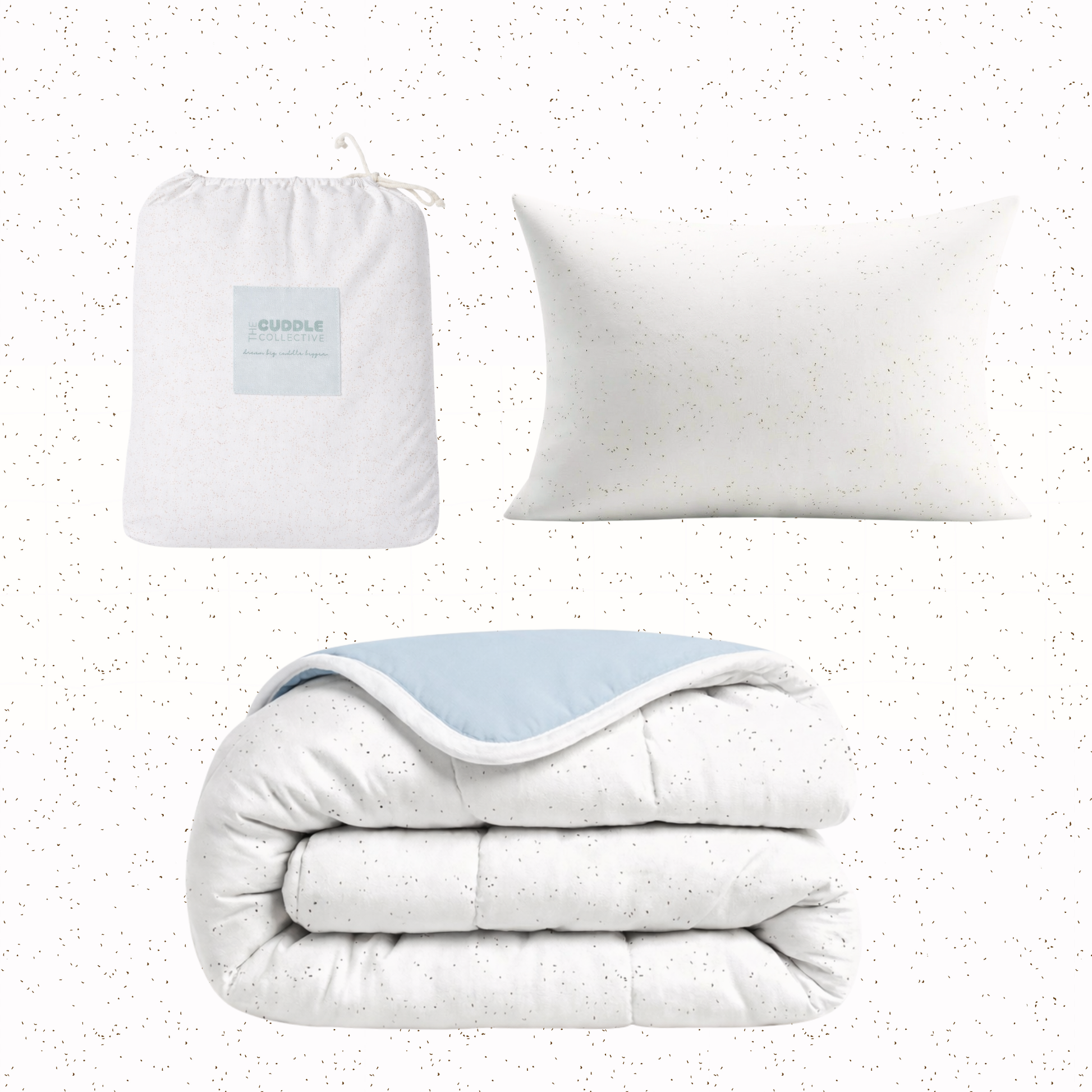 Coco Speckle Organic Cotton Bedding Set | The Cuddle Collective Australia
