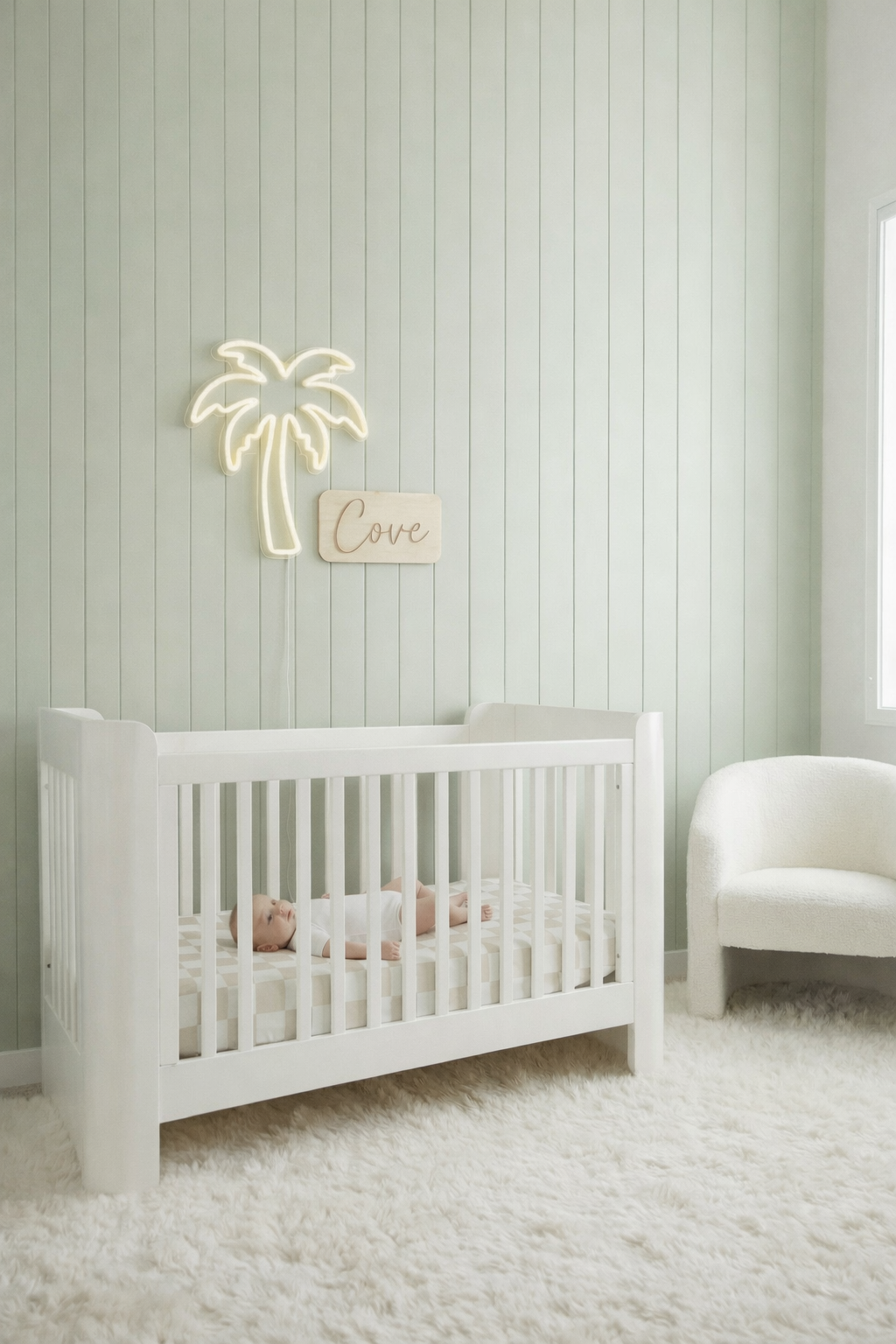 Organic Cotton Cot Sheets Checker