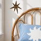 Fabric Wall Decal and wall sticker in the shape of a star with a face on it. It is a high quality fabric wall sticker that won't damage walls.