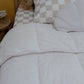 Natural Checked Pillowcase - Natural | Organic Cotton Pillowcase | The Cuddle Collective