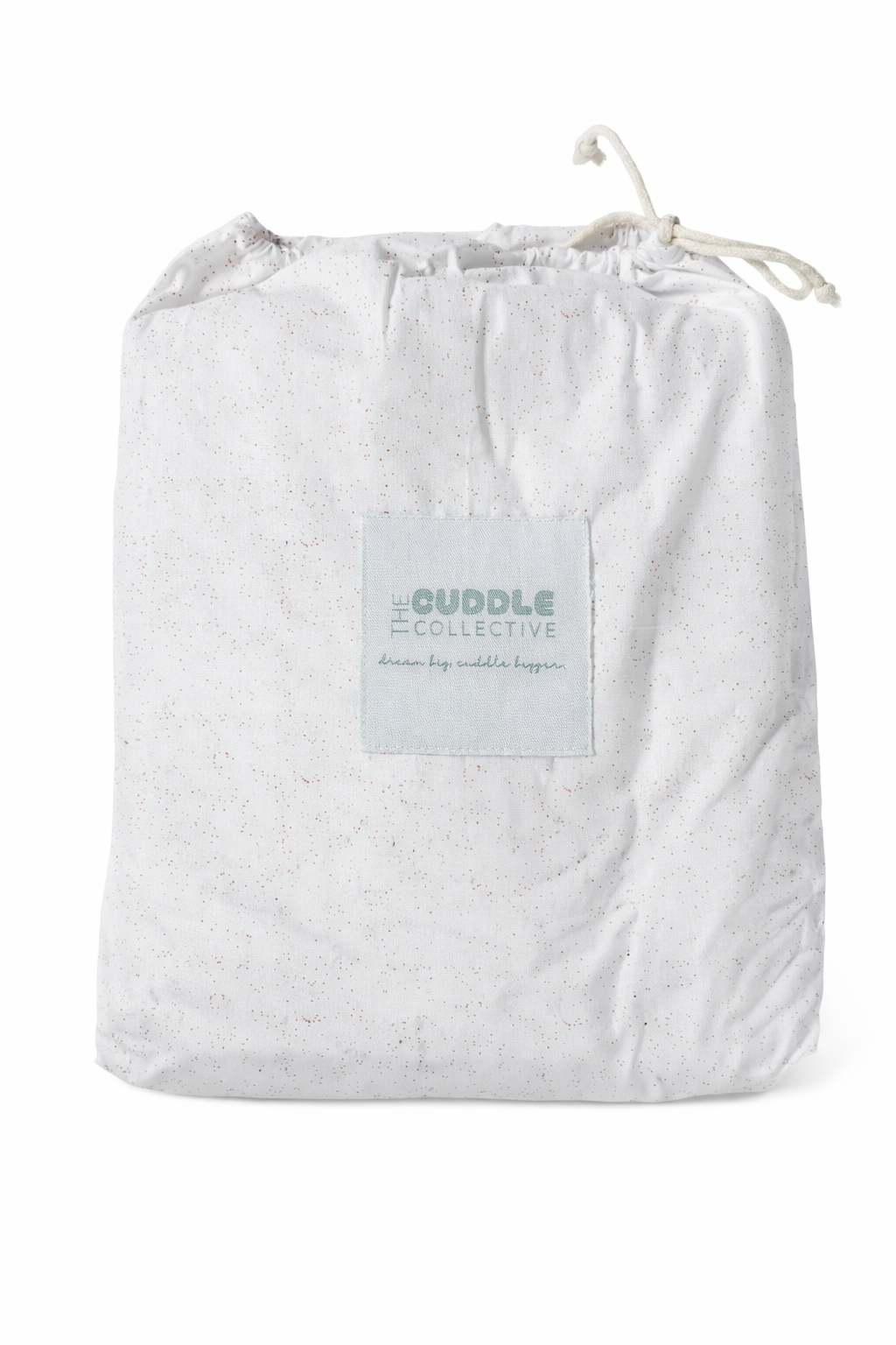 Organic Cotton Fitted Sheet - Coconut Speckle | The Cuddle Collective Bedding
