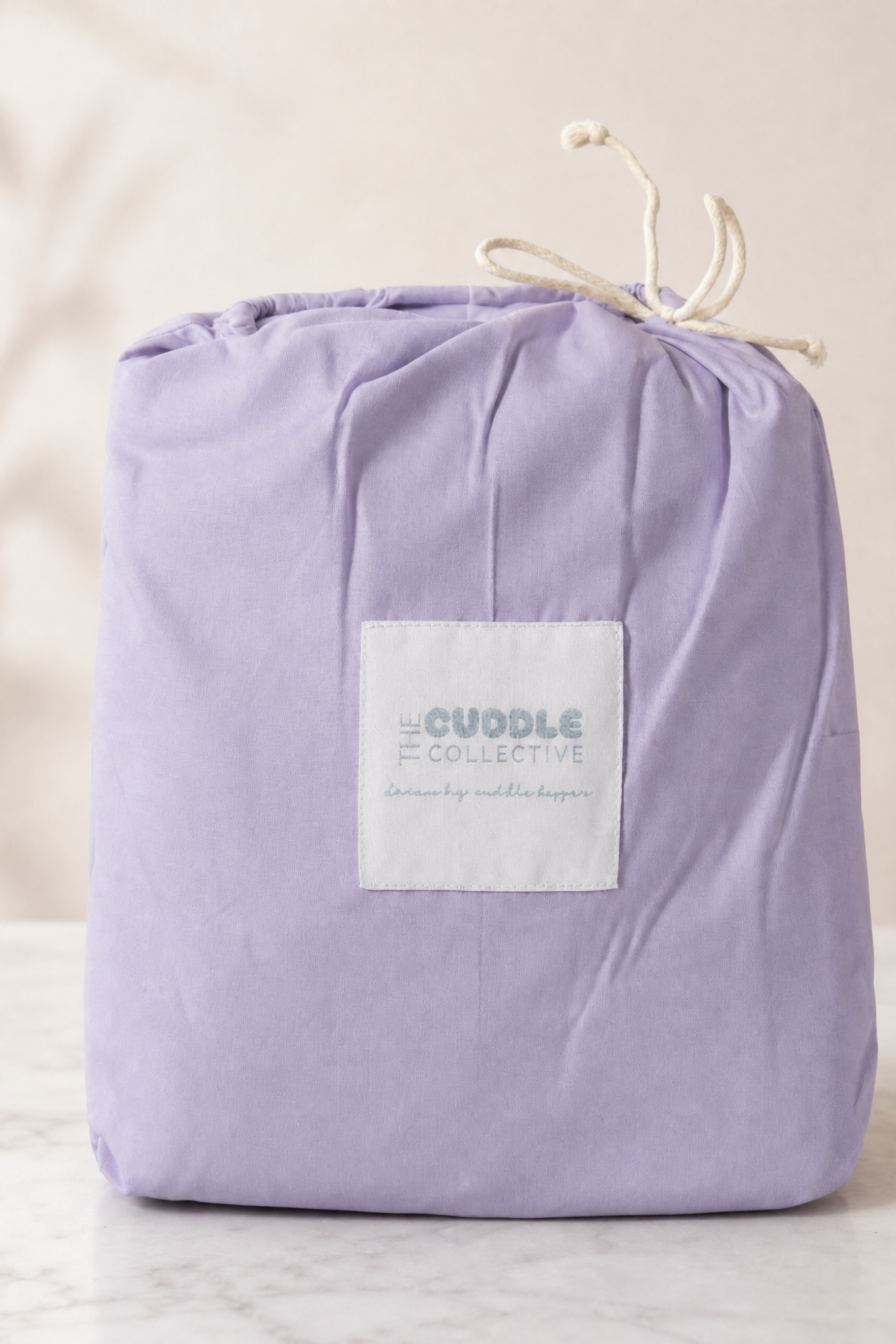 Lavender organic cotton flat sheet 