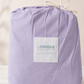 Lavender organic cotton flat sheet 