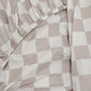 Checked Bedding| | Organic Cotton Checker  Fitted Sheet | The Cuddle Collective