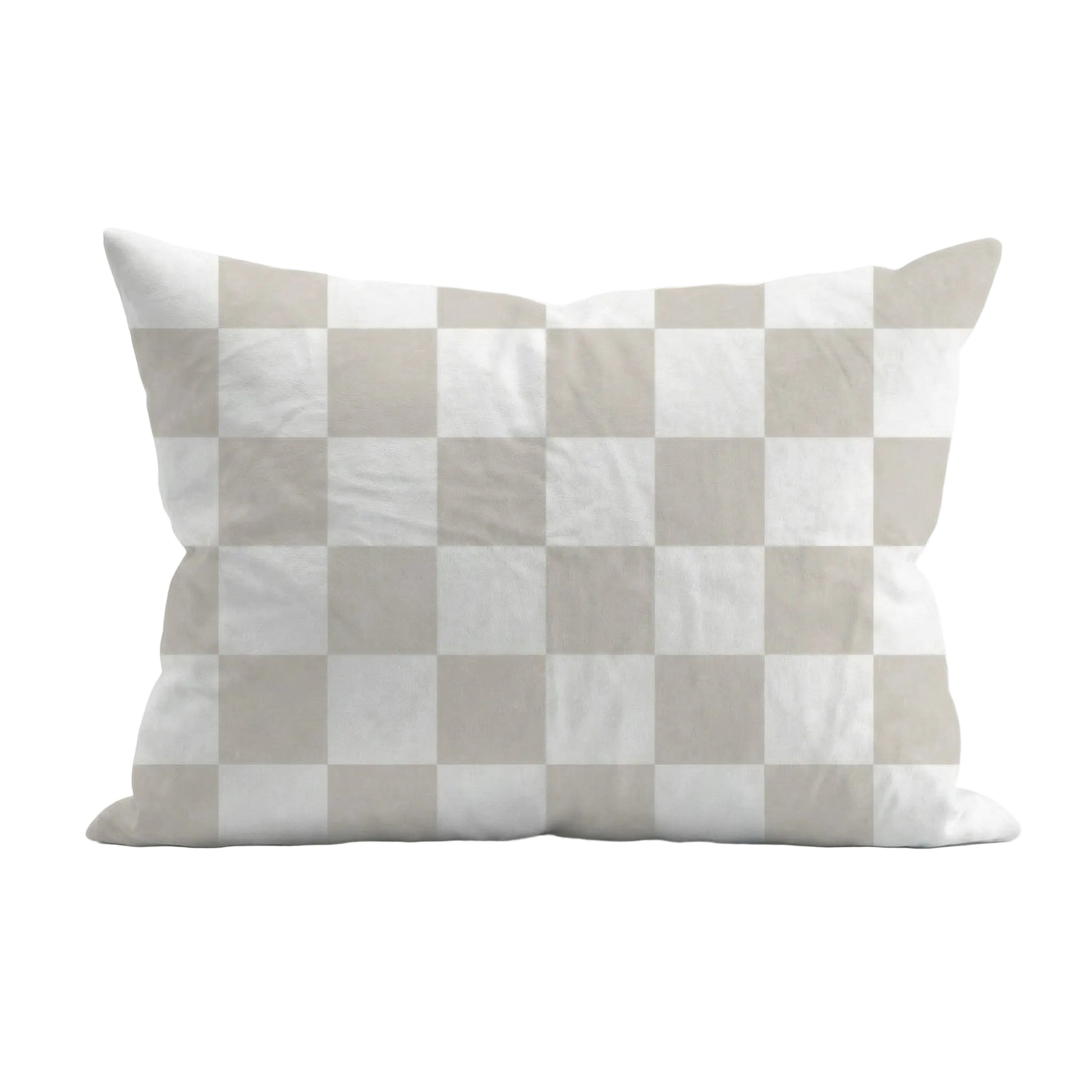 Natural Checked Pillowcase - Natural | Organic Cotton Pillowcase | The Cuddle Collective