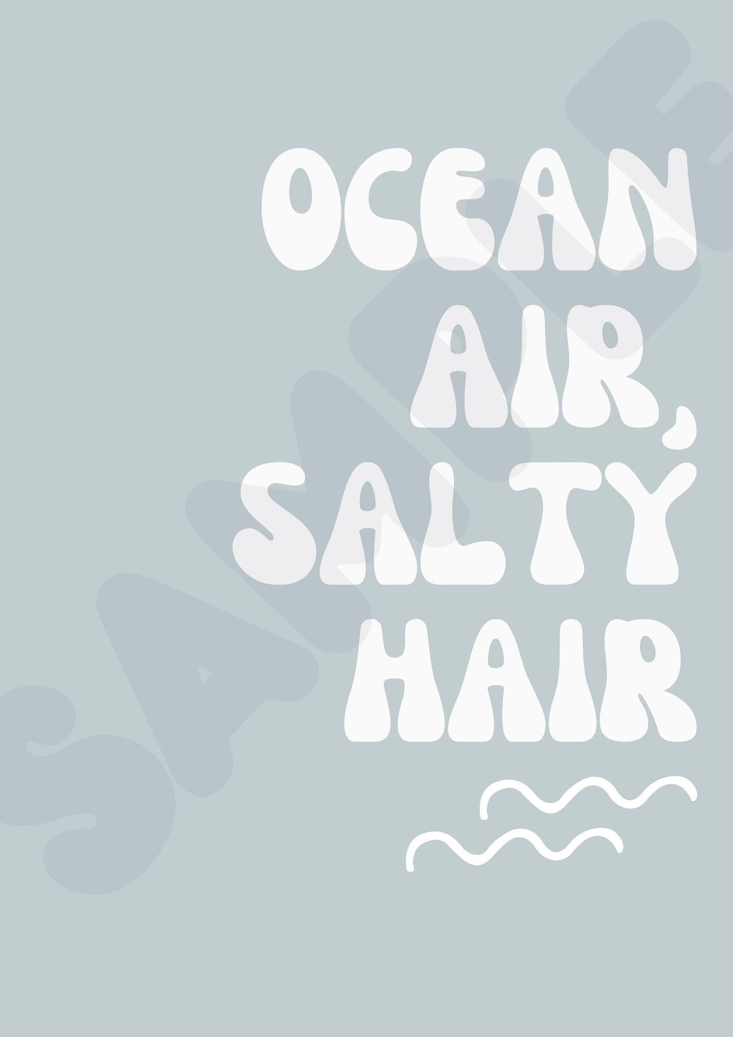 Ocean Air Kids Wall Print | Ocean | Kids Wall Art | Neutral Kids Room