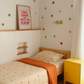 Kids single bed featuring kids star bedding by the cuddle collective