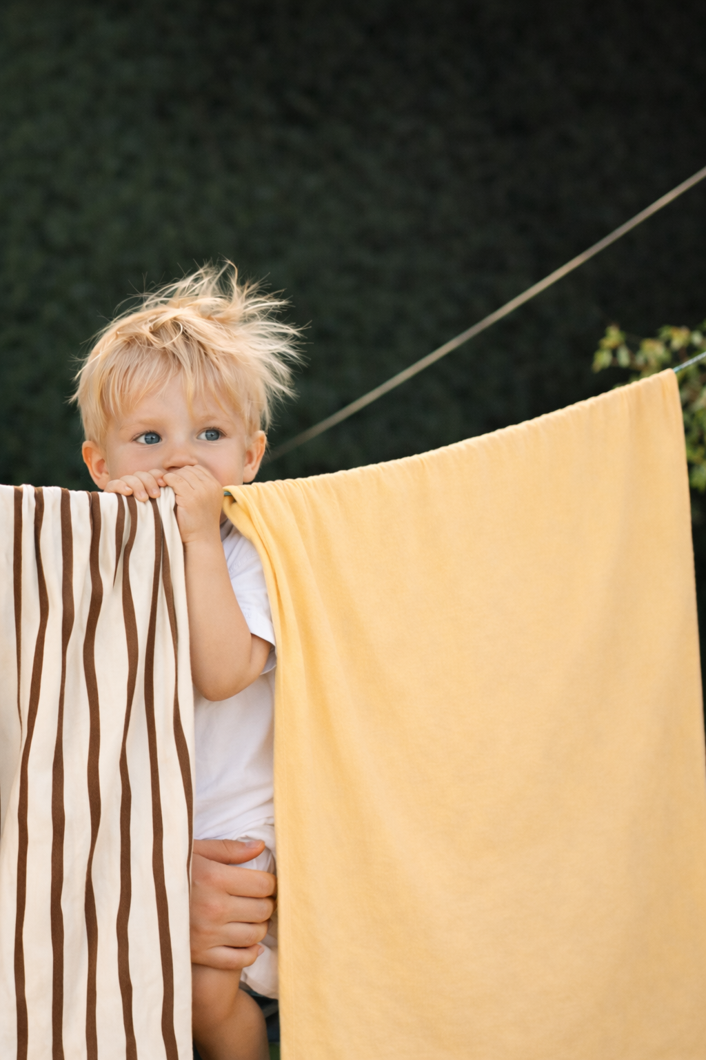 Stripe kids bedding, organic cotton sheets
