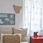 Fun kids wall banner featuring beachy, coastal fun words. Canvas banners feature matching interior design organic cotton sheets and kids bedding | The Cuddle Collective