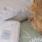 Sage kids bedding, kids quilt, kids organic cotton bedding