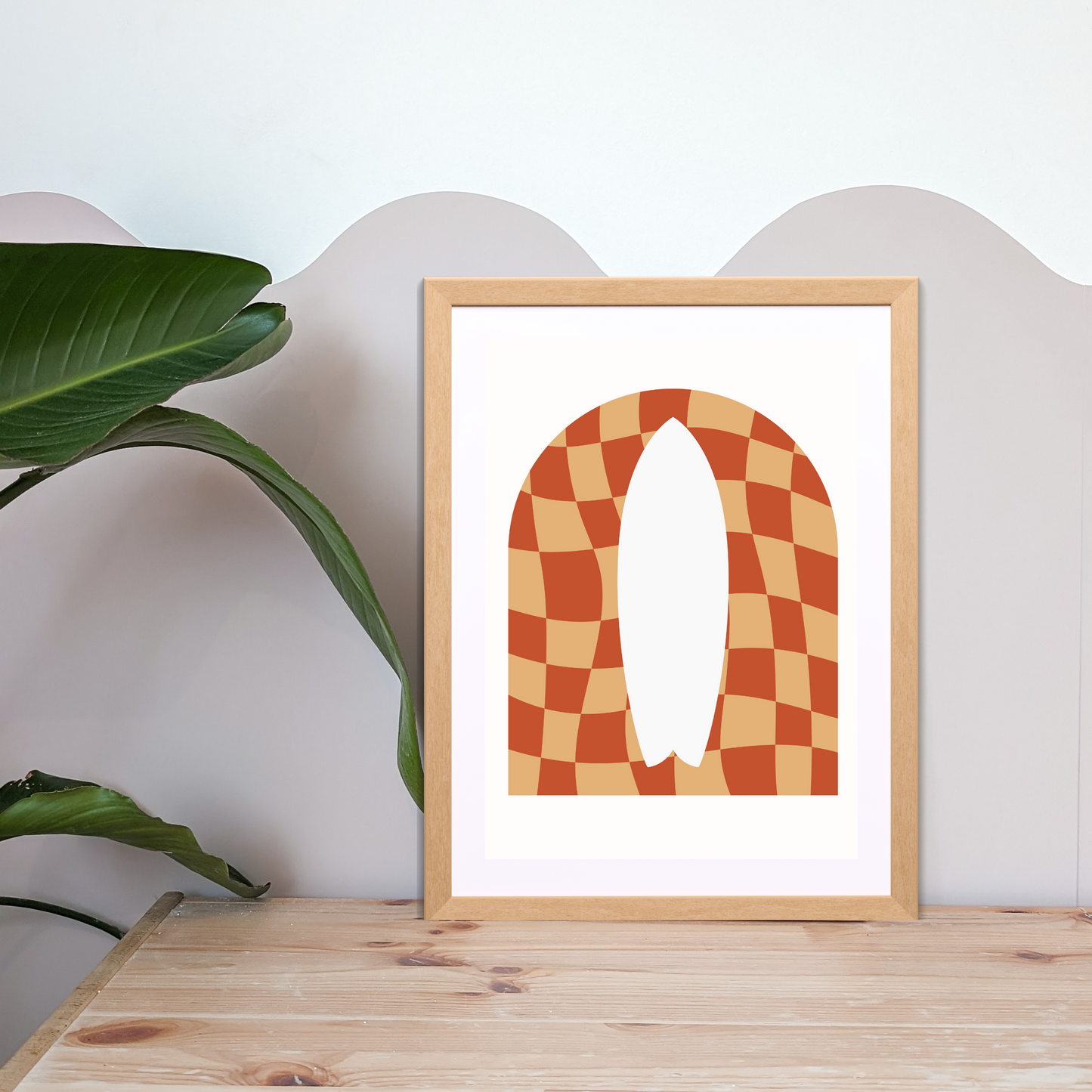 Surf Wall Print | Toffee | Kids Wall Art | Neutral Kids Room
