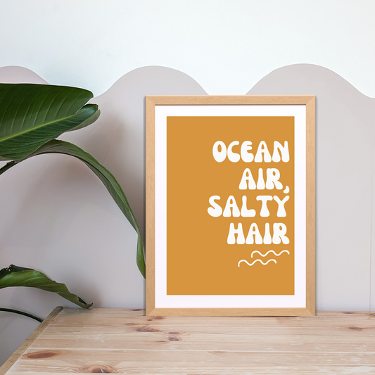 Ocean Air Kids Wall Print | Honey | Kids Wall Art | Neutral Kids Room