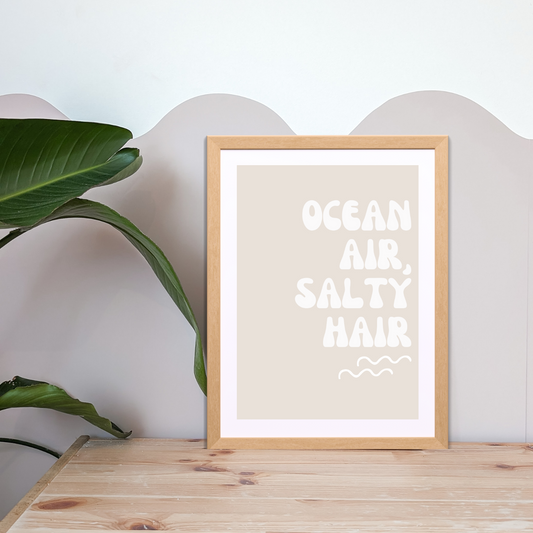 Ocean Air Kids Wall Print | Sand | Kids Wall Art | Neutral Kids Room