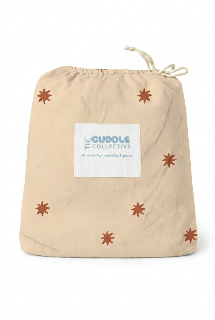 Star organic cotton fitted sheet for kids