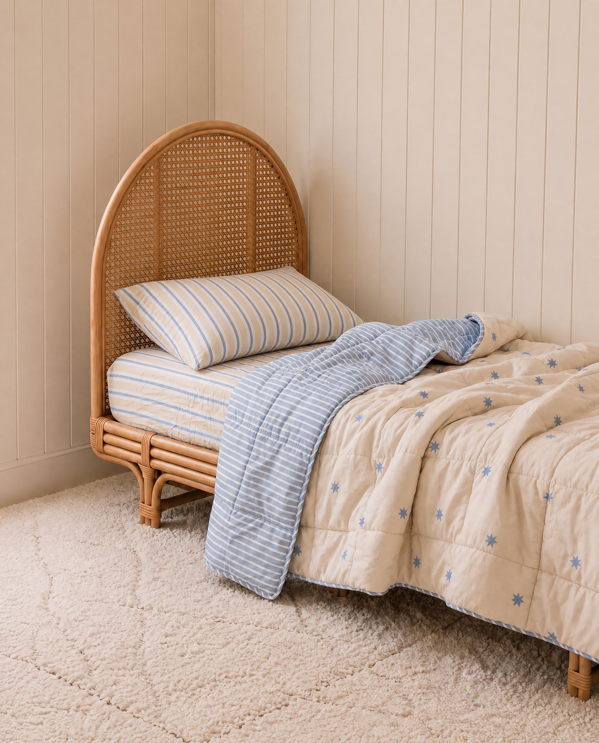 Star fall & Stardust Kids Organic Cotton Bed Sheet bundle | The Cuddle Collective