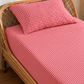 Red gingham fitted sheet for kids