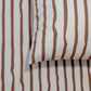 Brown Stripe Bedding| | Organic Cotton Stripe  Fitted Sheet | The Cuddle Collective