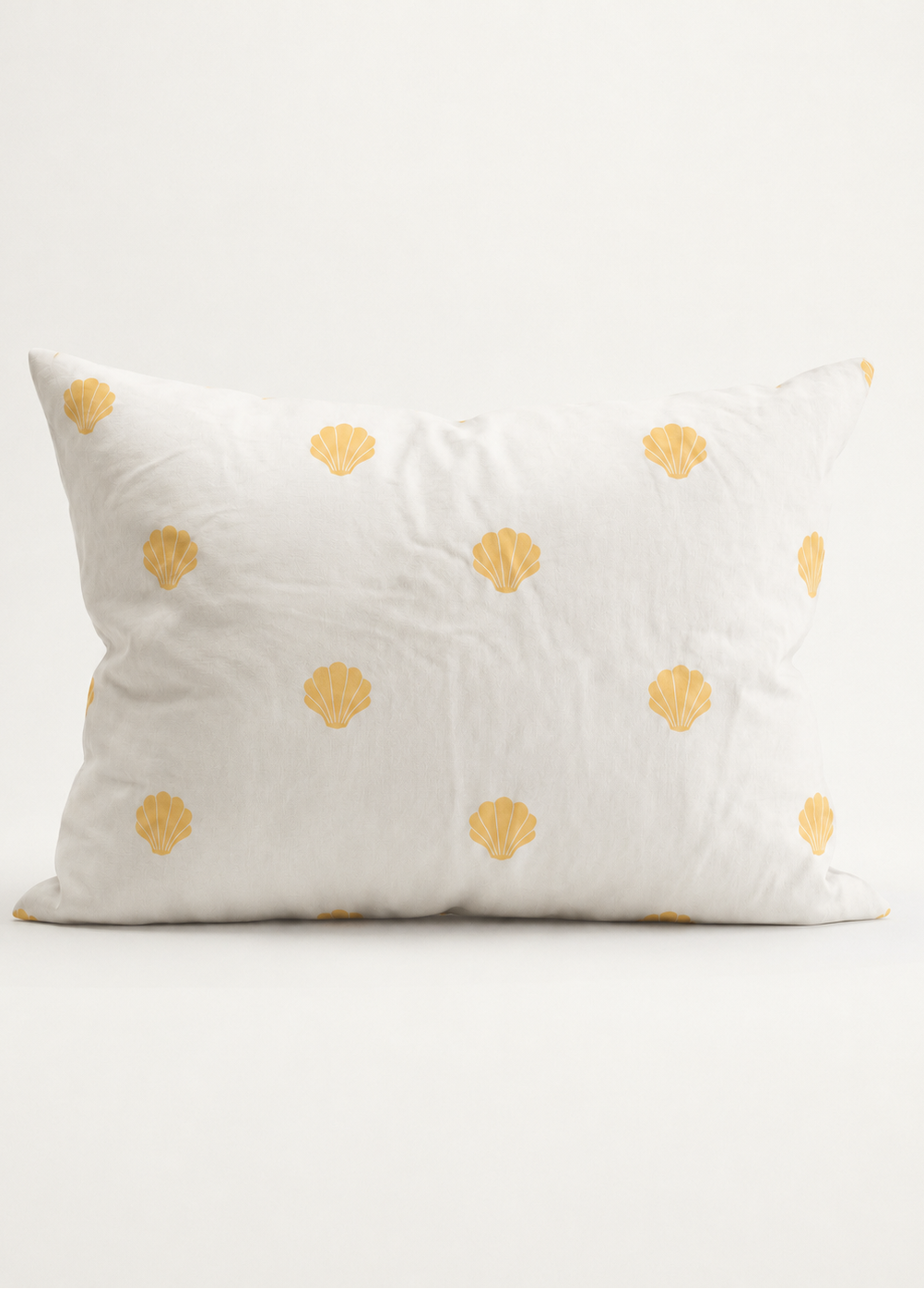 Sunnyside Yellow Shell Organic Cotton Pillowcase 