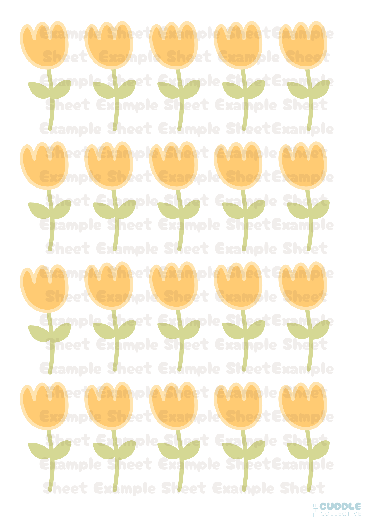 Yellow flower wall decals, kids wall stickers Australia 