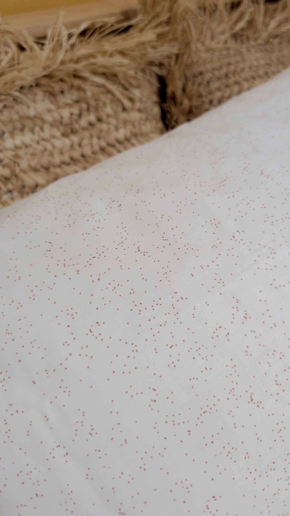 Organic Cotton Fitted Sheet - Coconut Speckle