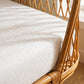 White Speckle Organic Cotton Fitted Sheet 