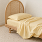 butter yellow organic cotton bed sheets set | The Cuddle Collective