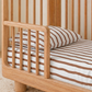 coco stripe brown striped cot sheet