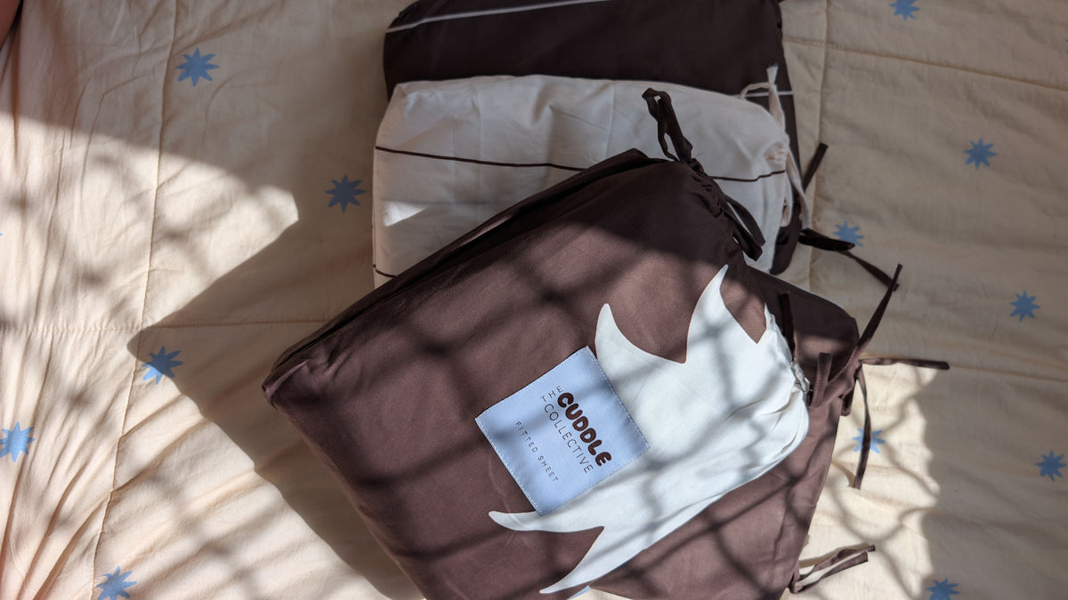 chocolate brown sun kids organic cotton bedding