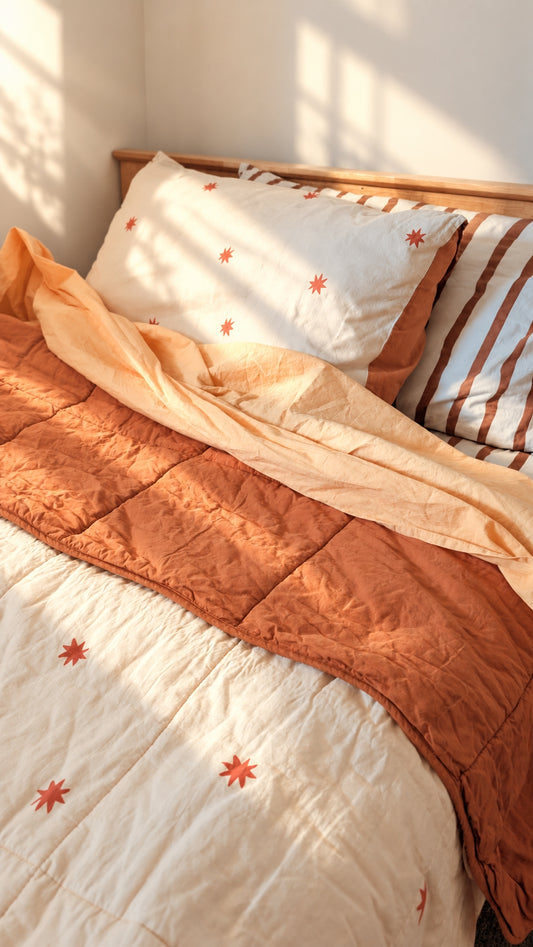 Organic Cotton Flat Sheet - Honey