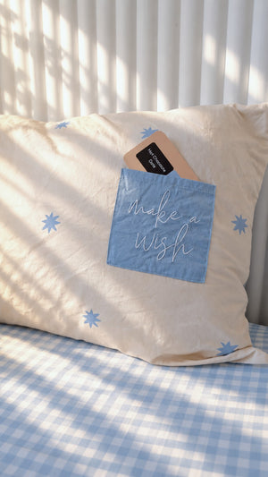 Organic Cotton Pocket Pillowcase - Stardust