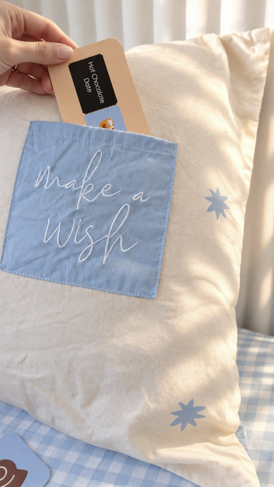 Organic Cotton Pocket Pillowcase - Stardust