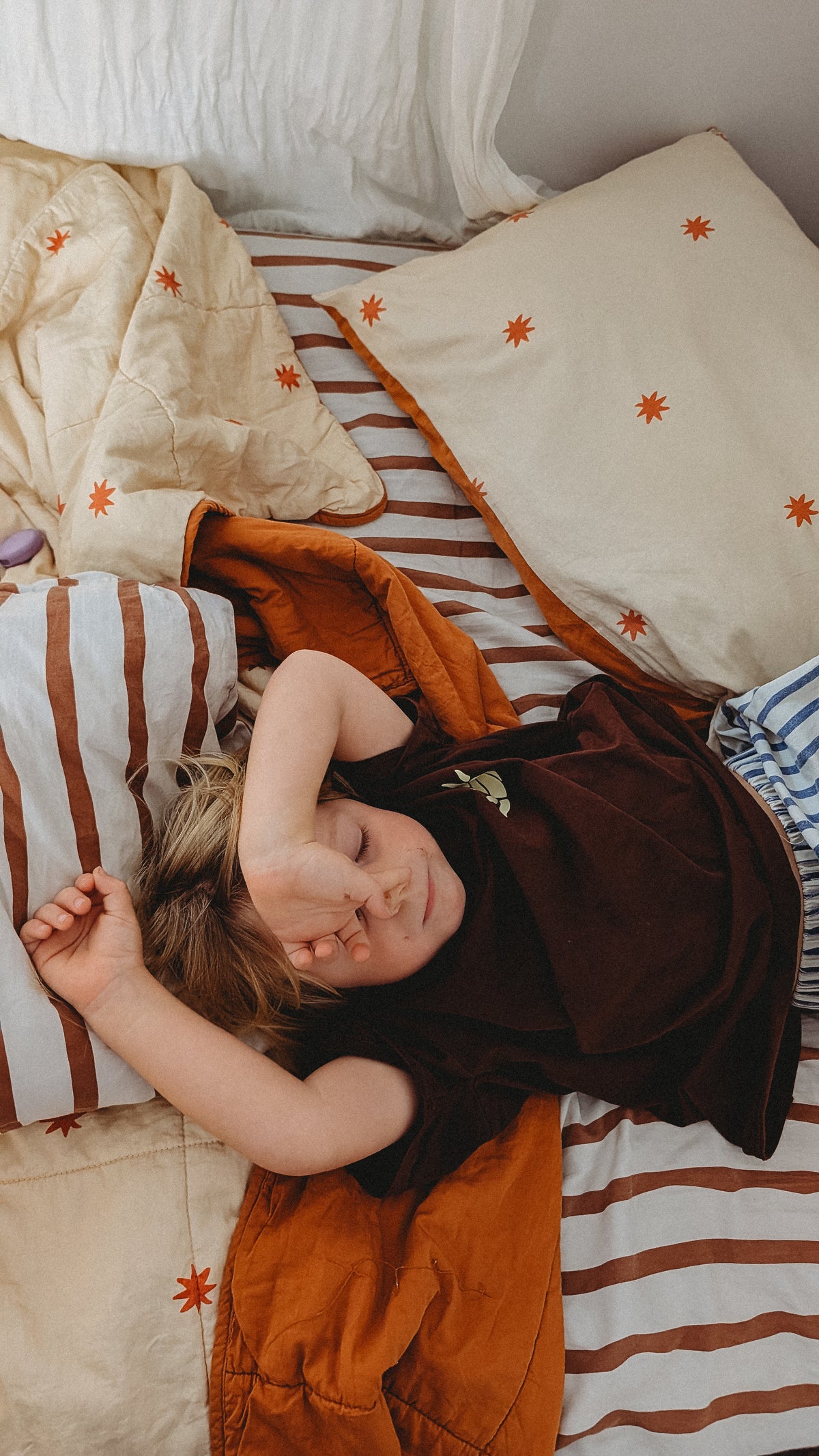 Organic Cotton Reversible Quilt - Starfall