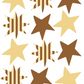 Fabric Wall Decals | Star Mix - Biscotti