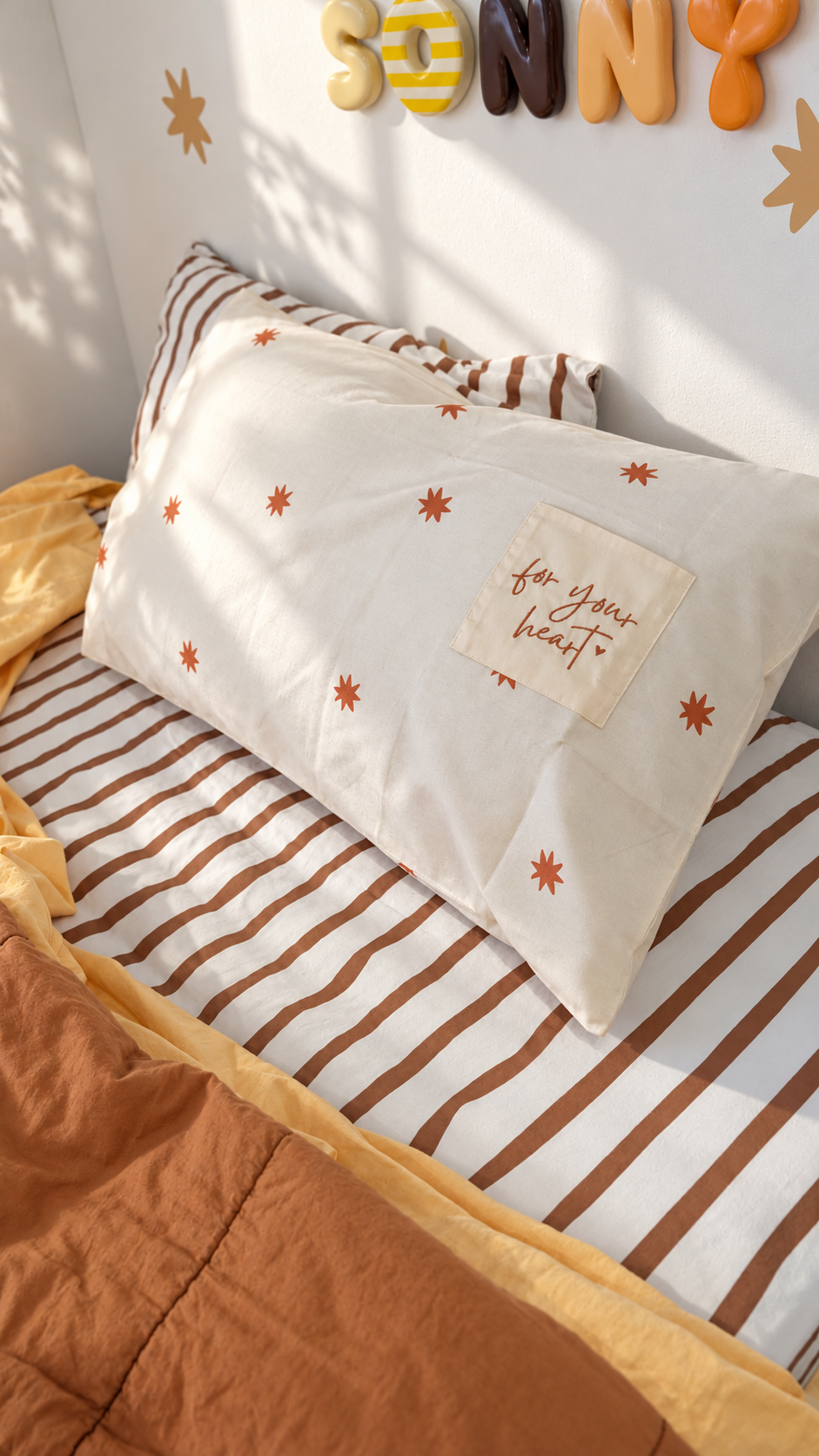Organic Cotton Pocket Pillowcase - Starfall