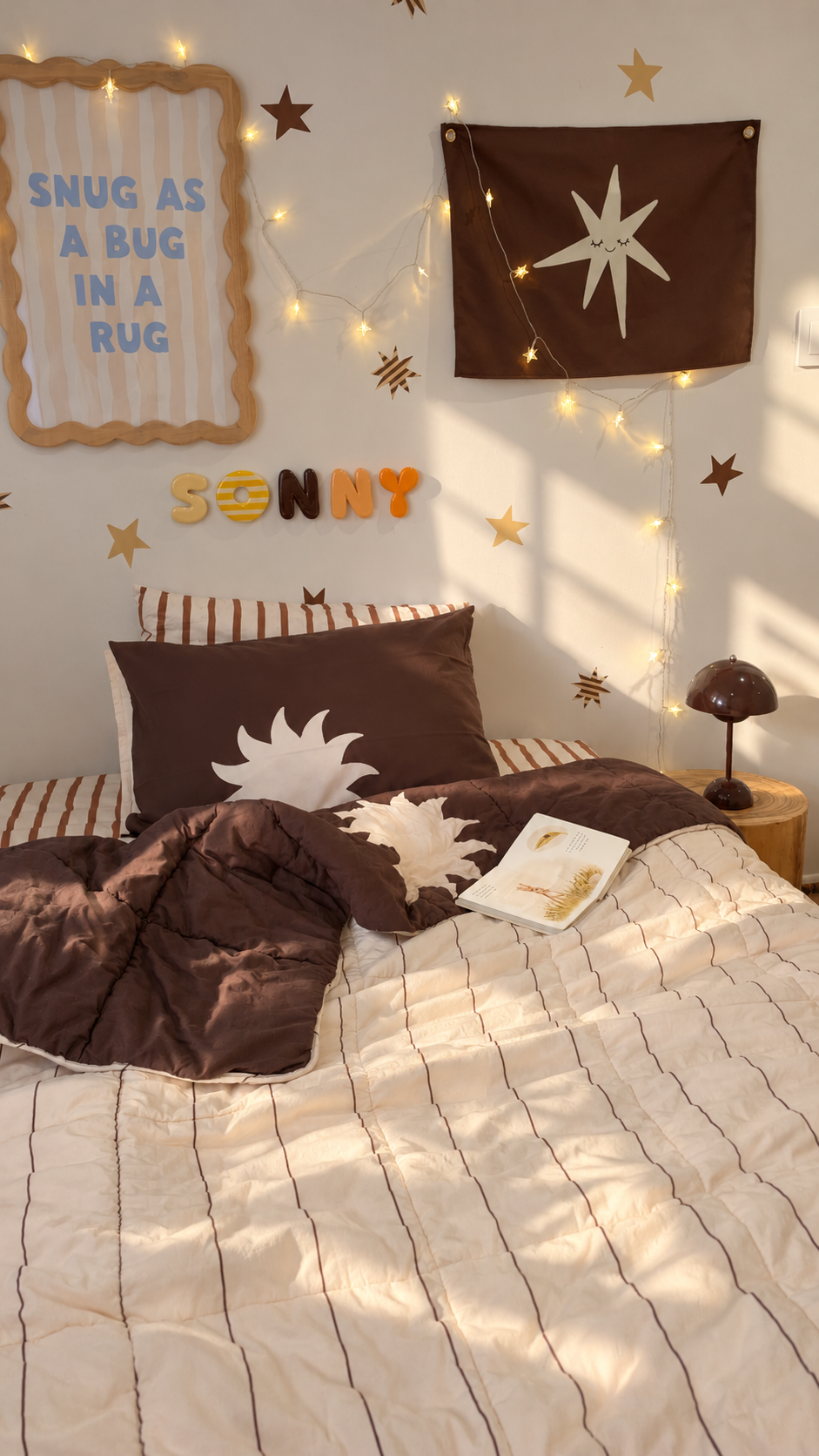 Organic Cotton Reversible Quilt - Sundown