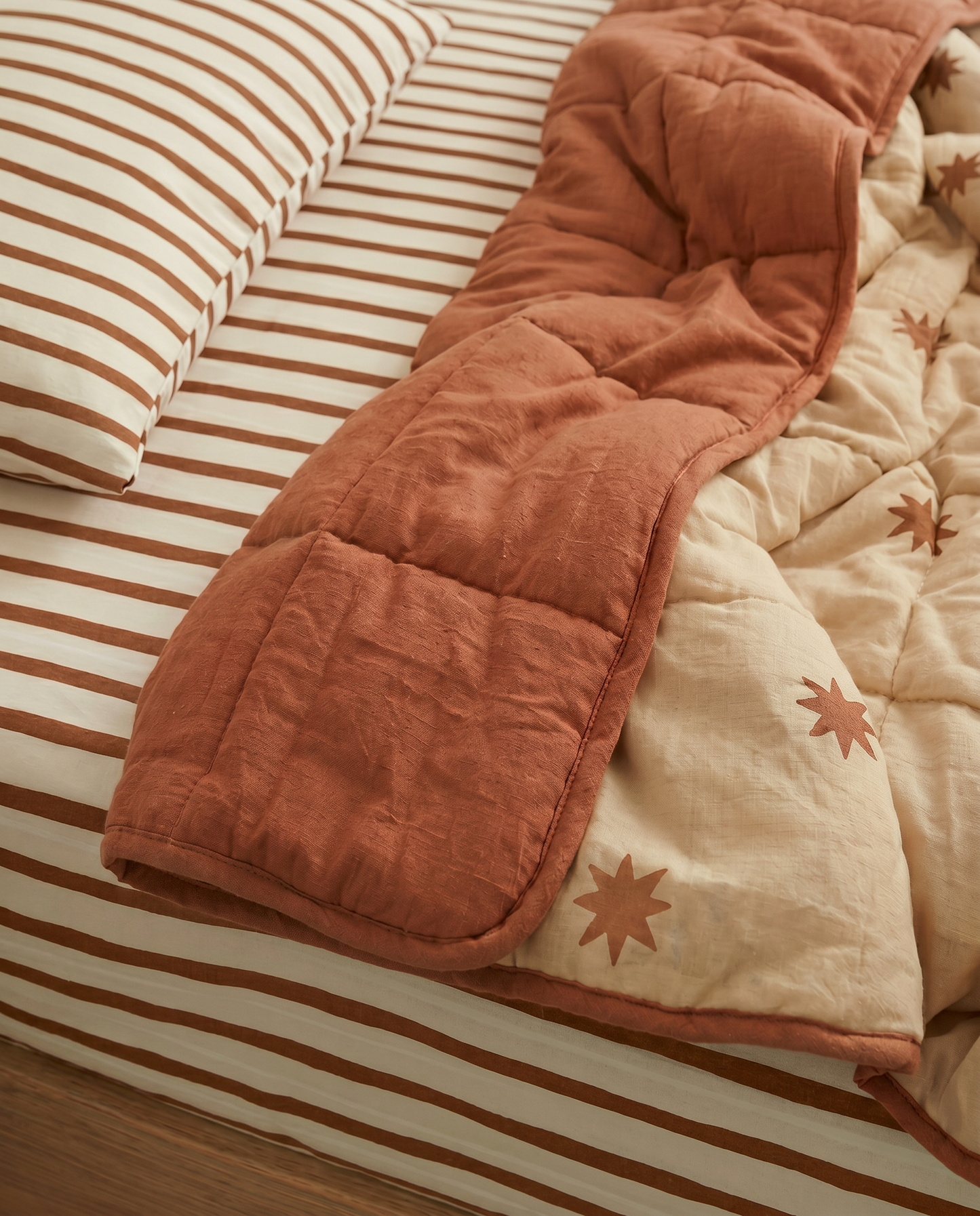 *PREORDER* Organic Cotton Reversible Quilt - Starfall