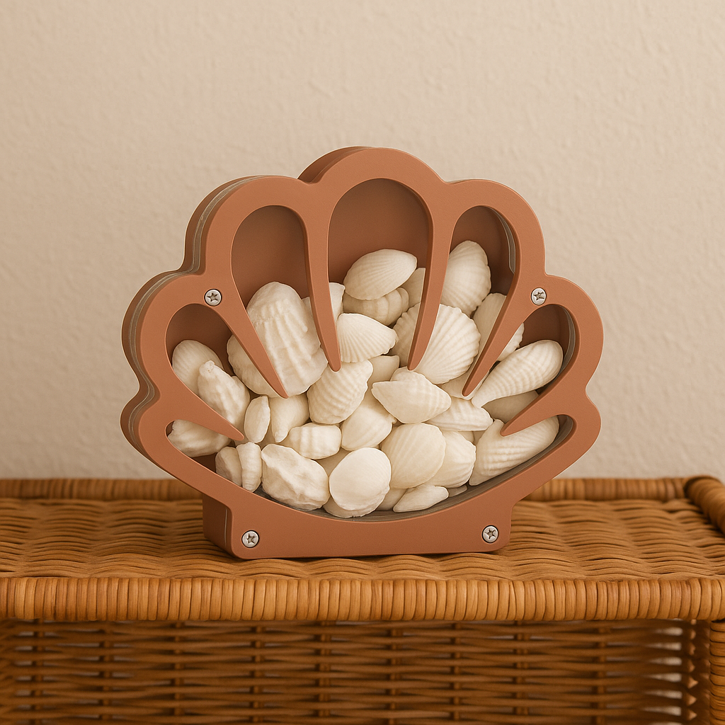 Shell and Treasure Collection Holder - Shell Frame | The Cuddle Collective kids decor