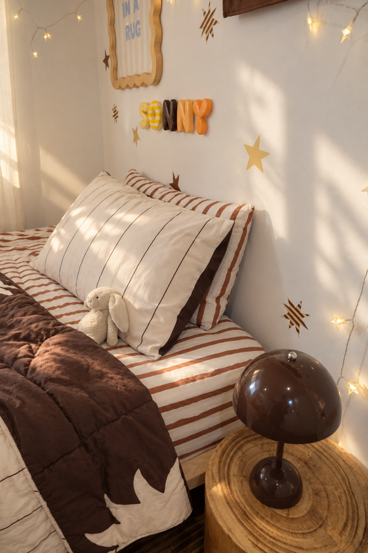 Organic Cotton Pillowcase - Sundown Reversible