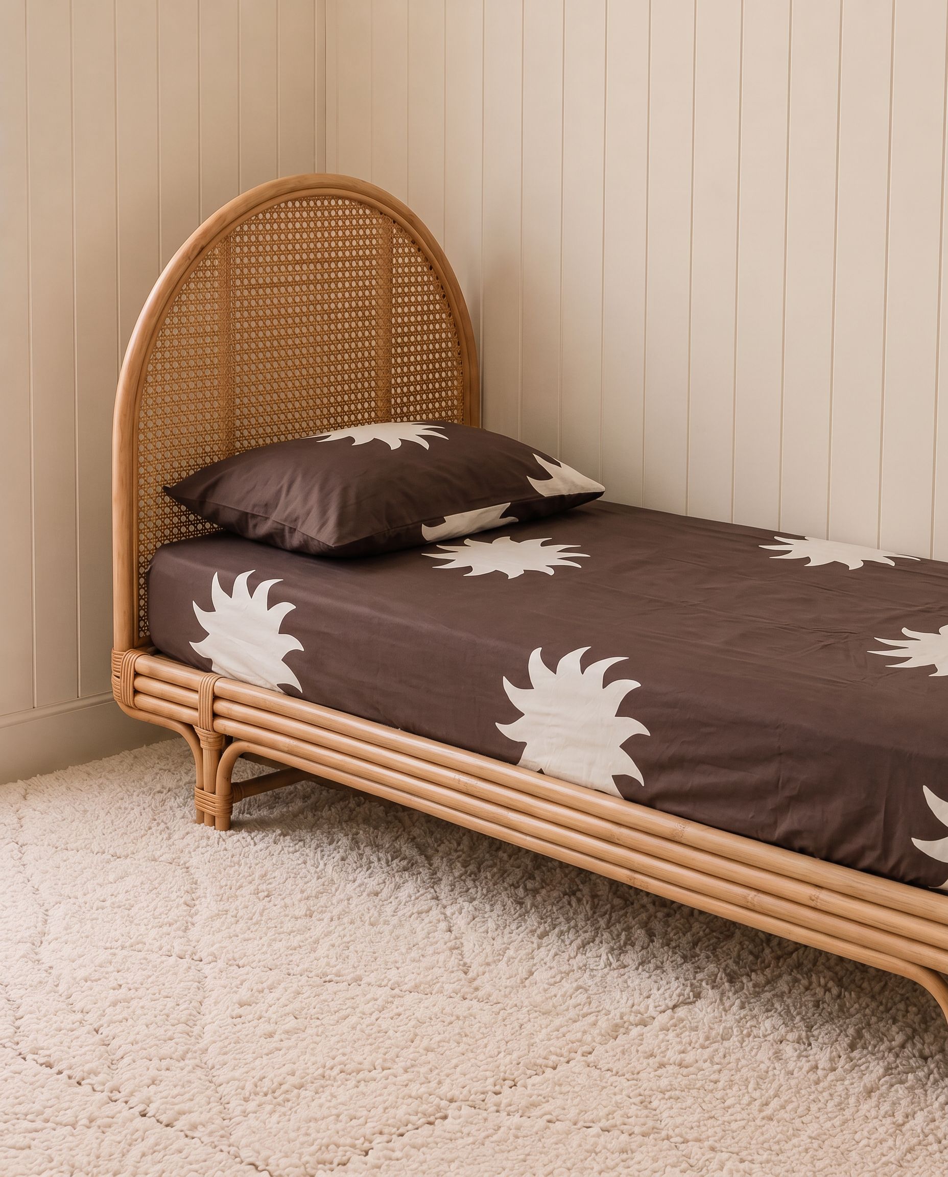 sun organic cotton brown fitted sheet 