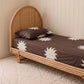 sun organic cotton brown fitted sheet 