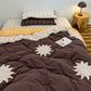 sun quilt cover in organic cotton