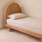 warm white stripe kids bedding set